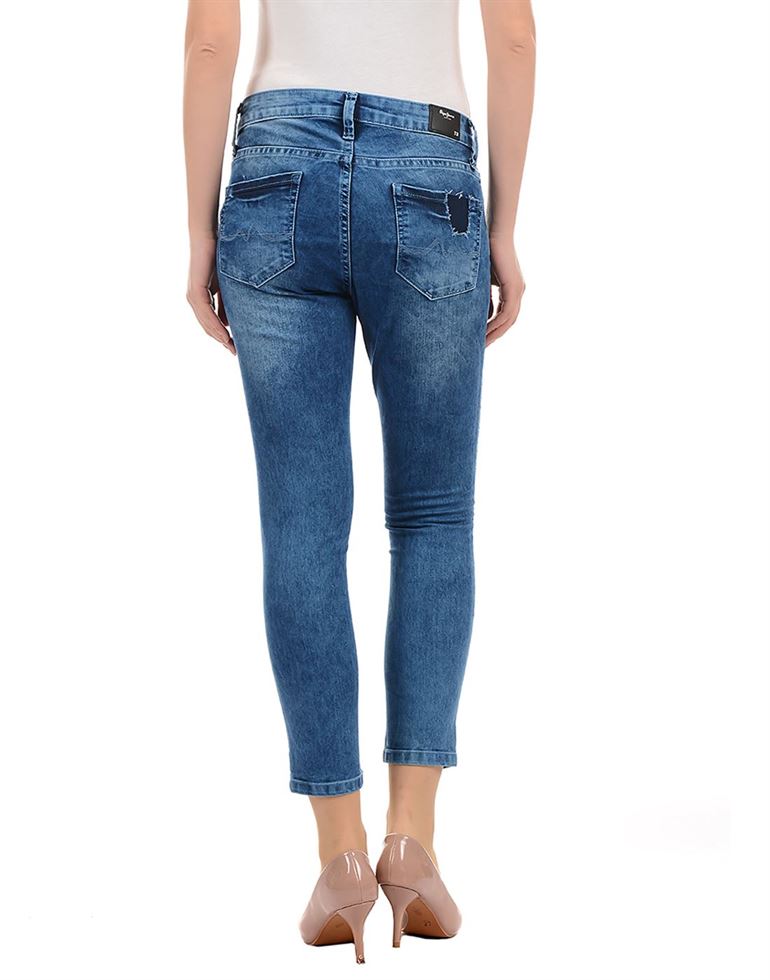 Pepe Jeans London Women Casual Wear Blue Jeans